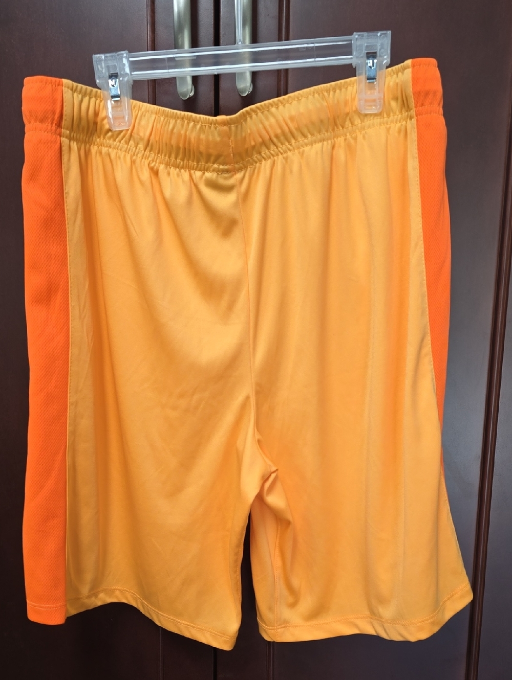 NWOT. Boy's Athletic Works-DriWorks Orange Drawstring Shorts. Size 14/16 Husky - Picture 2 of 4